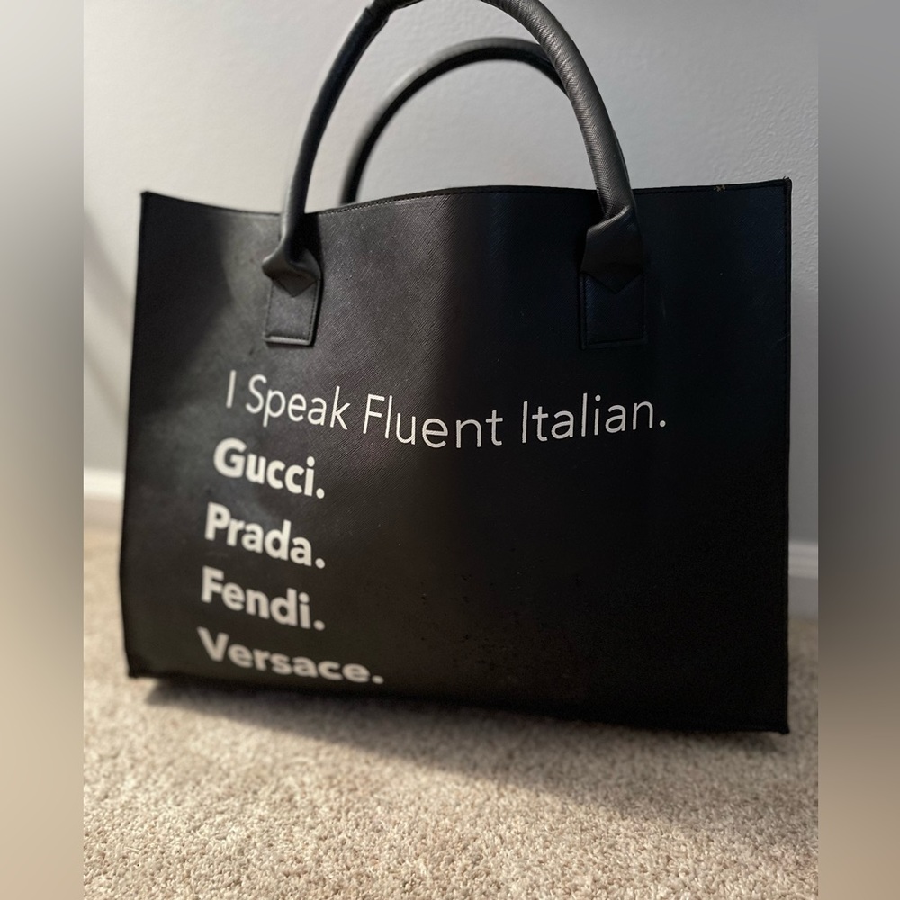 I speak fluent bag